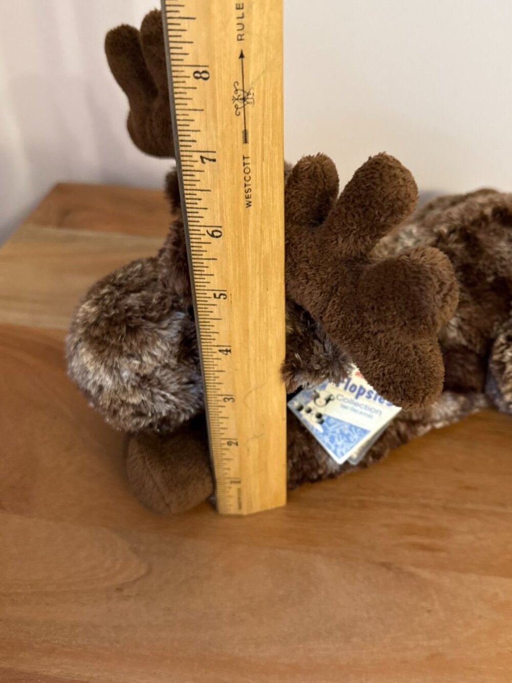 New Aurora World Flopsie MOOSE plush stuffed animal 2017  12" Moosey #06865 - Picture 10 of 16
